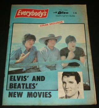 Everybodys 1960s Mod Beat Mag Beatles Elvis Go Show John Farrar Paul Anka,