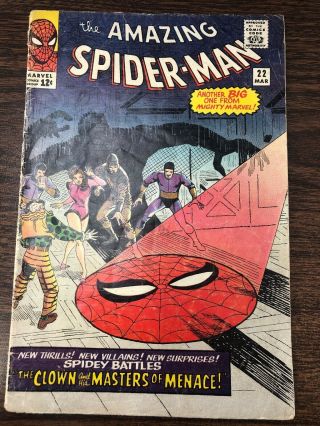 The Spider - Man 22 Marvel 1965 1st Appearance Of Princess Python