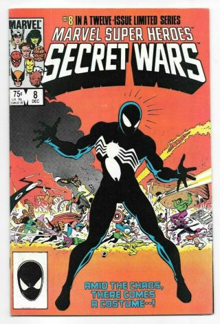 Marvel Comics Secret Wars 8 First Printing 1st Black Suit Spider - Man