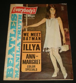Everybodys 1960s Mod Beat Mag Ernie Sigley Batman Man From Uncle Ann Margret