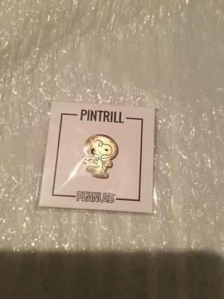 Sdcc 2019 Peanuts Snoopy First Astronaut Silver Color Pin On Tag In Bag