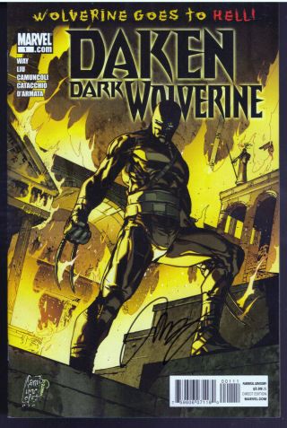 Daken Dark Wolverine 1 Signed Marjorie Liu 362 Wolverine Goes To Hell