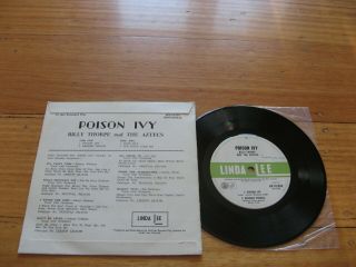 BILLY THORPE & THE AZTECS - Poison Ivy 1964 Oz EP - ROCK / BEAT GARAGE - LINDA LEE 2