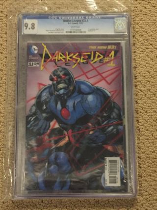 Justice League 23.  1 Cgc 9.  8 White Pages - Classic 3 - D Darkseid Cover