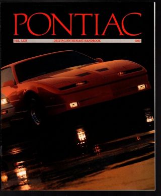 1989 Pontiac Firebird Trans Am,  Gta,  Grand Prix,  Am,  6000 Bonneville Lemans Brochure