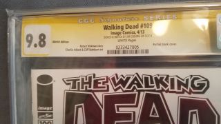 Walking Dead 109 (2013) Zombie Wolverine Sketch Cover / CGC 9.  8 / Jim Cheung 2