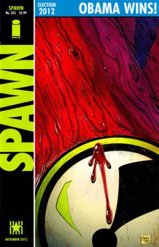 Spawn 225 Todd Mcfarlane Watchmen Cover Swipe Homage Obama Variant Nm