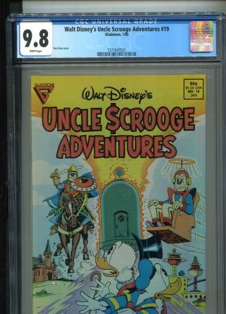 Walt Disney’s Uncle Scrooge Adventures 19 Rosa - C Barks Best Cgc Grade Nm/m 9.  8