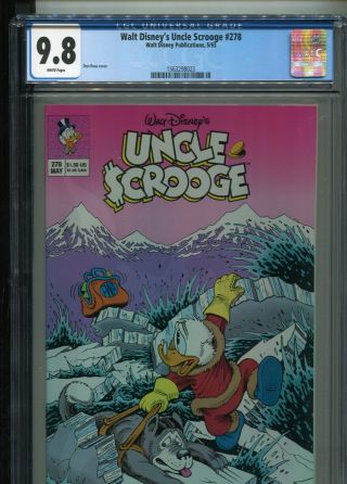 Walt Disney’s Uncle Scrooge 278 Don Rosa Cover Best/only Cgc Near Mint/mint 9.  8