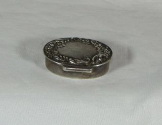 Vintage Sterling Silver Pill Box 5