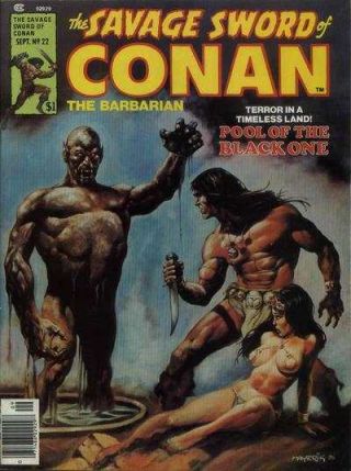 Savage Sword Of Conan (1974 Series) 22 In Vf, .  Marvel Comics [ Y4]