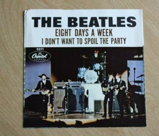Beatles Near " Eight Days A Week " 1965 Sleeve Only No Record