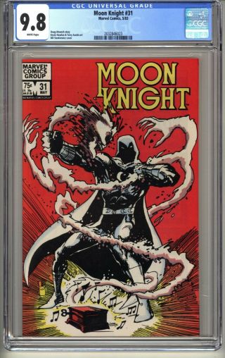 Moon Knight 31 Cgc 9.  8 Wp Nm/mt Marvel Comics 5/83 Bill Sienkiewicz (vol 1)