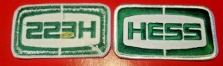 Hess Embroidered Patch 3 1/2 X 2 "