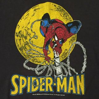 Vintage - Spider - Man T - Shirt From 1988 With Todd Mcfarland Art - Not A Reprint