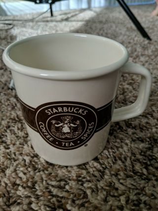 Starbucks Coffee Tea Spices Mug 14 Oz 2016 Brown White Collectors Cup B16