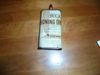Vintage Buck Honing Oil Tin Can Buck Knives - Knife Sharpening