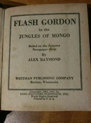 Flash Gordon Jungles of Mongo Big Little Book Alex raymond art 1424 5