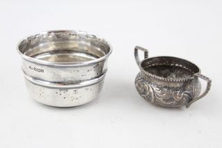 2 X Vintage Hallmarked.  925 Sterling Silver Bowls Inc.  Ornate,  Twin Handle (67g)