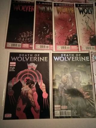 Death Of Wolverine Foil Covers 1 - 4 & Wolverine 8 - 12 Nm