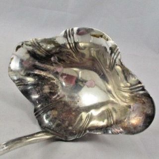 A.  E.  LEWIS & CO Sheffield England Sterling Handle Silverplated Bowl Punch Ladle 2