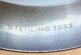 2 Rare Gorham Sterling Napkin Rings Starburst Pattern 1333 6