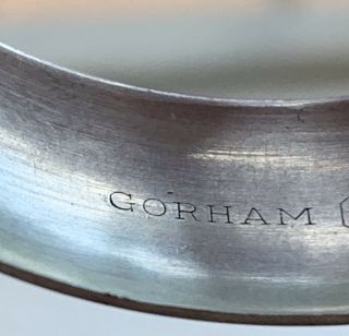 2 Rare Gorham Sterling Napkin Rings Starburst Pattern 1333 7