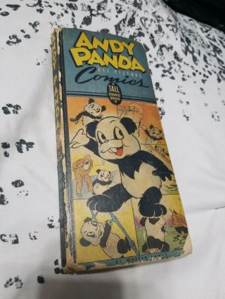 Andy Panda All Picture Comics Tall Comic Book 1943 Rare Comic Hardback Acceptabl