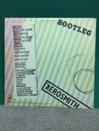 Aerosmith ‎– Live Bootleg Gatefold LP With Poster CBS (Australian Press) 1978 3