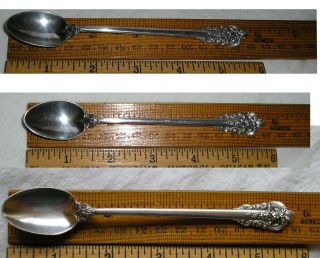 Wallace Grande Baroque Sterling Silver 5.  5 " Baby Infant Invalid Feeding Spoon