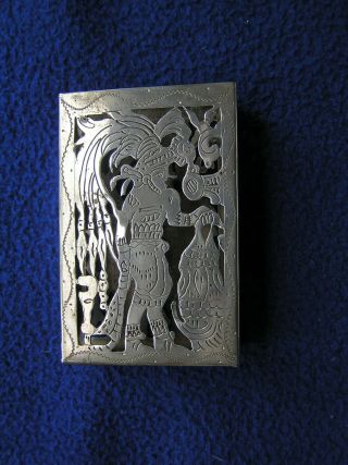 Mexican Sterling Silver Cigarette Pack Holder 62 G