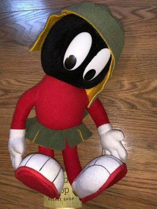 Marvin The Martian Plush Vtg 1991 14” Stuffed Warner Bros Looney Tunes Doll