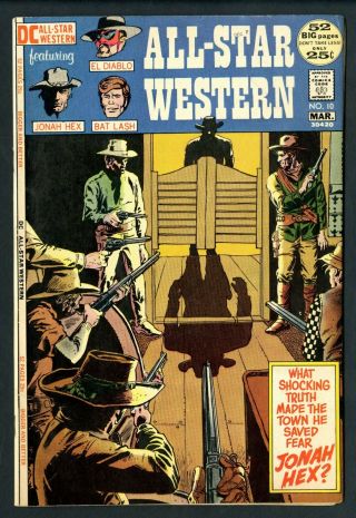 All Star Western Comics 10 Jonah Hex 1st App Dc 1971 - Vg - Fn - /fn Ow/w Andymadec