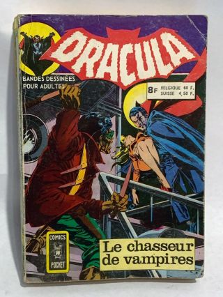 Rare 1975 The Tomb Of Dracula 10 French B/w Reprint Digest Format,  Blade