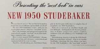 1950 Studebaker Champion Red Classic Car NYC Photo Vintage Print Ad 3