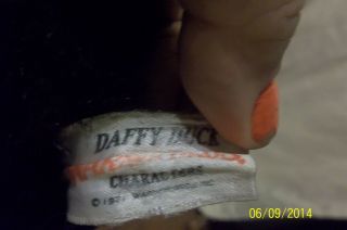 1971 Daffy Duck Plush Warner Bros Mighty Star 20 