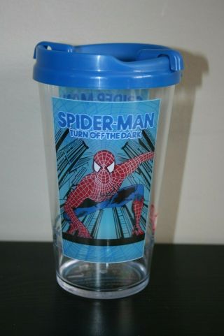 2012 Spider - Man Turn Off The Dark Broadway Musical Souvenir Sippy Cup