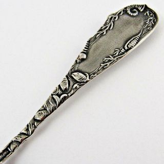 ANTIQUE ROE ' S HOTEL,  PATCHOGUE,  LONG ISLAND,  NY FISHES STERLING SILVER SPOON 7