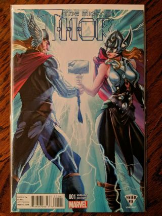 The Mighty Thor 1 Fried Pie J.  Scott Campbell Variant First Jane Foster As Thor