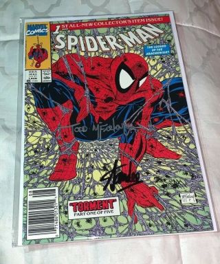 Signed Spider - Man 1 Signed By Stan Lee And Todd Mcfarlane