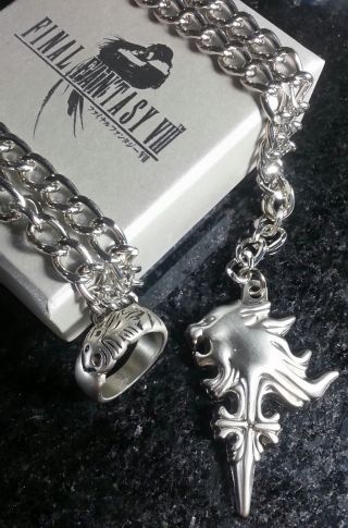 Final Fantasy Viii Squall Griever Necklace & Ring | Ff8 Dissidia Cosplay Cloud