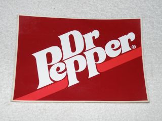 Dr Pepper 1970s Vinyl Decal Sticker 5 " X 7 "
