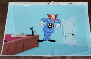 Bozo The Clown Animation Cel Hand Painted Background 12 Larry Harmon