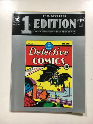 Famous First Edition C - 28 (1974,  Dc) Detective 27 Vf