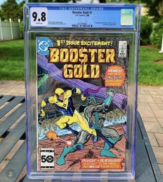 Booster Gold 1 Cgc 9.  8 White Pages Dc Comics Key Book Spec