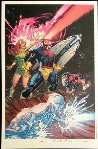 Uncanny X - Men 13 Art Print Sdcc 2019 Exclusive Signed Scott Williams 11 " X17 "