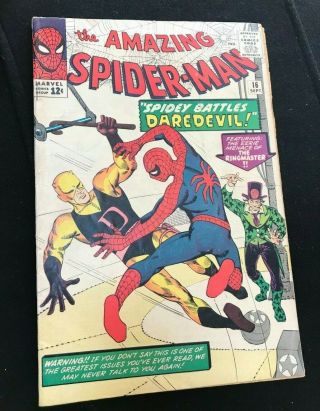 Spider - Man 16 - Daredevil Sept 1964 Marvel Comics Group