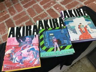 Akira Hardcover 1,  2,  &4 - Graffiti Designs - Very Rare