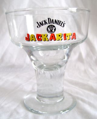 Vintage Jackarita 5 " X 4 1/2 " Jack Daniels Old No 7 Margarita Footed Glass