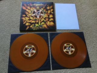 Anthrax “worship Music” Orig 2011 Germany Gatefold Orange Vinyl 2lp,  Poster